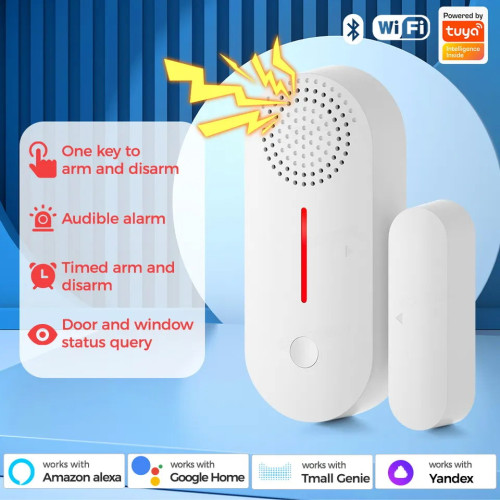 WiFi сензор за врата/прозорец с аларма WiFi сензор за врата/прозорец с аларма