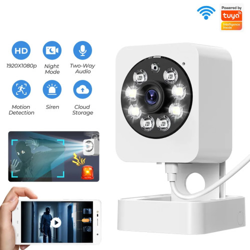 Вътрешна wifi камера за видео наблюдение SMATRUL 1080p Tuya Вътрешна wifi камера за видео наблюдение SMATRUL 1080p Tuya