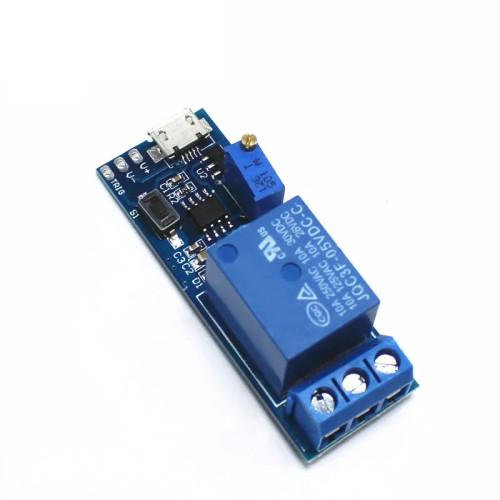 Реле с таймер за забавена активация 5V-30V Micro USB Power Реле с таймер за забавена активация 5V-30V Micro USB Power