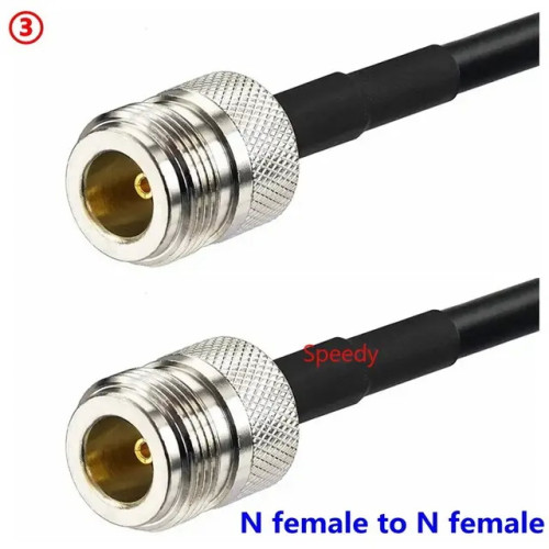 Кабел N female - N female / LMR240 / 50 cm Кабел N female - N female / LMR240 / 50 cm