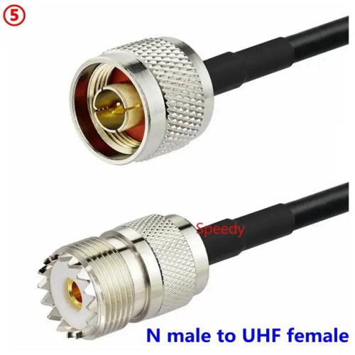Кабел N male - UHF female / LMR240 / 50 cm Кабел N male - UHF female / LMR240 / 50 cm