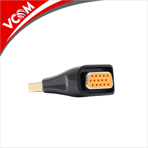 VCom Adapter DisplayPort DP M / VGA F Gold plated