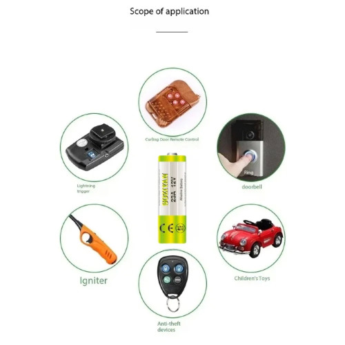 Алкална батерия 23A (A23) 12V - 5 броя